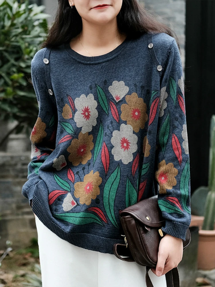 Женские винтажные свитера Max LuLu свободные Джемперы в британском стиле с