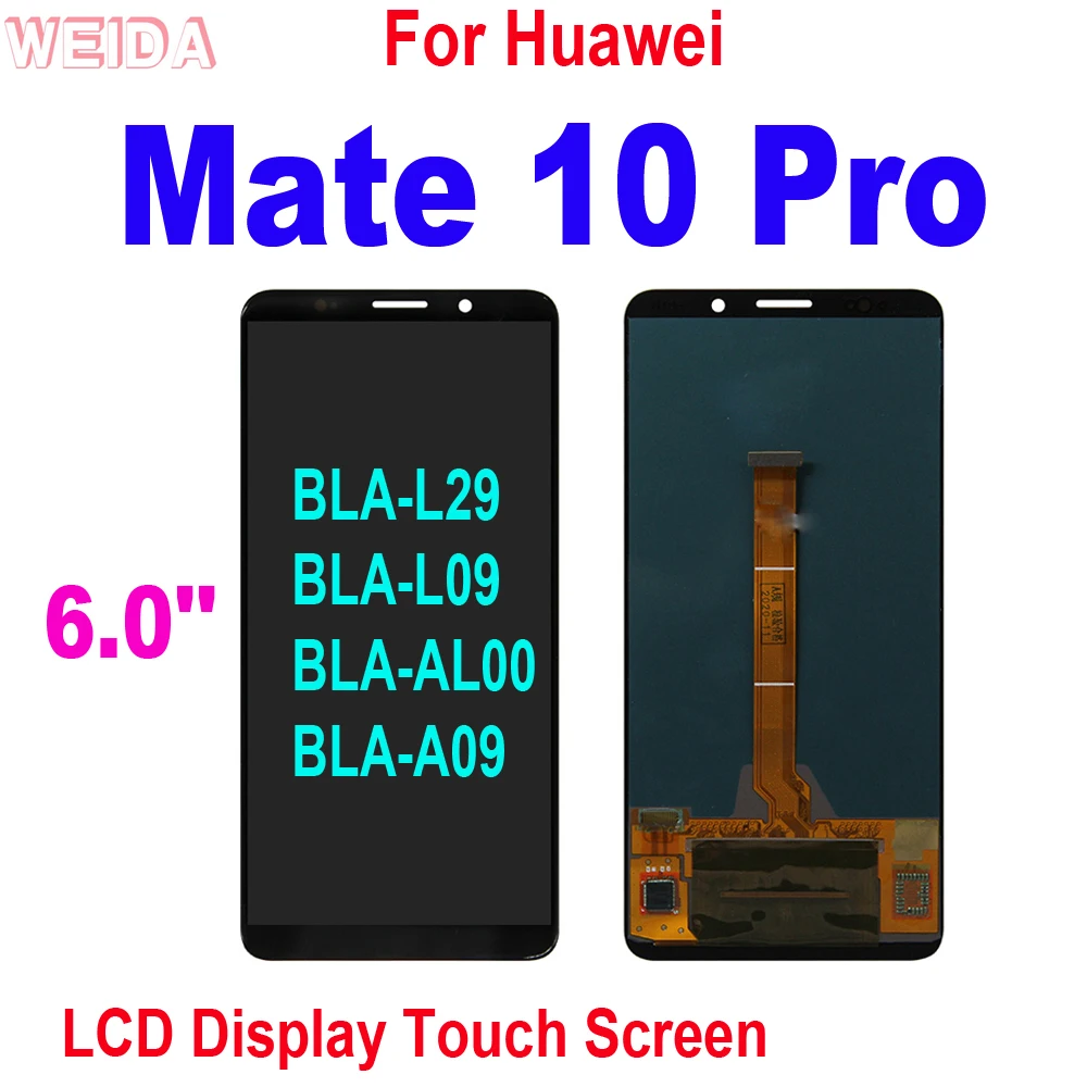 

ЖК-дисплей AAA + 6,0 ''для Huawei Mate 10 Pro, ЖК-дисплей, сенсорный экран, дигитайзер, стеклянная панель в сборе для Huawei Mate 10 Pro, дисплей
