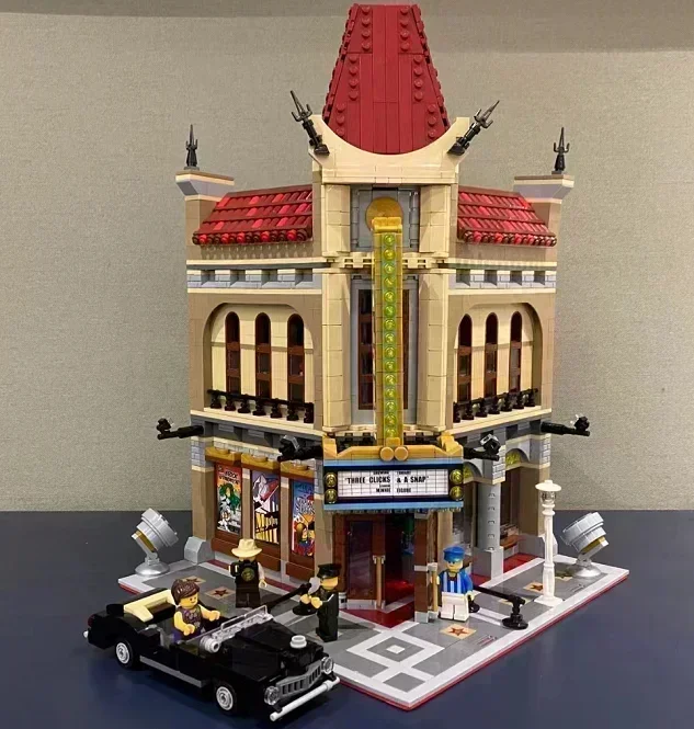 Expert Brick Bank Cafe Corner Model Moc Modular Houses Building Blocks Toys Pet Book Shop Town Hall Downtown Diner