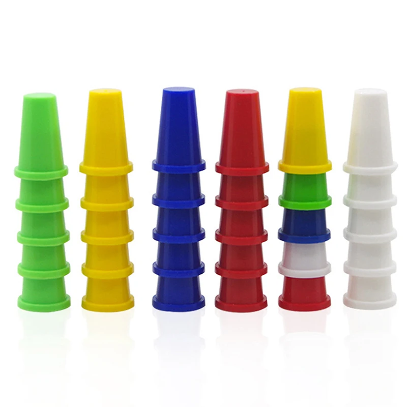 

1set Magic Fingertip Finger Stall Colorful Thimble Magic Tricks Cups Prop Stage Close Up Street Magic Accessories Illusion