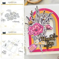 new arched sentiments clear metal cutting dies scrapbook diary decoration stencil embossing template diy greeting card handmade
