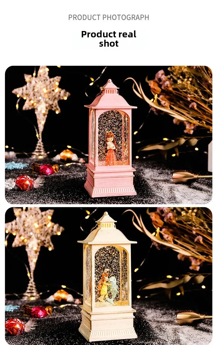 Мини-креативная музыкальная шкатулка фортепиано хрустальный шар ветровая лампа