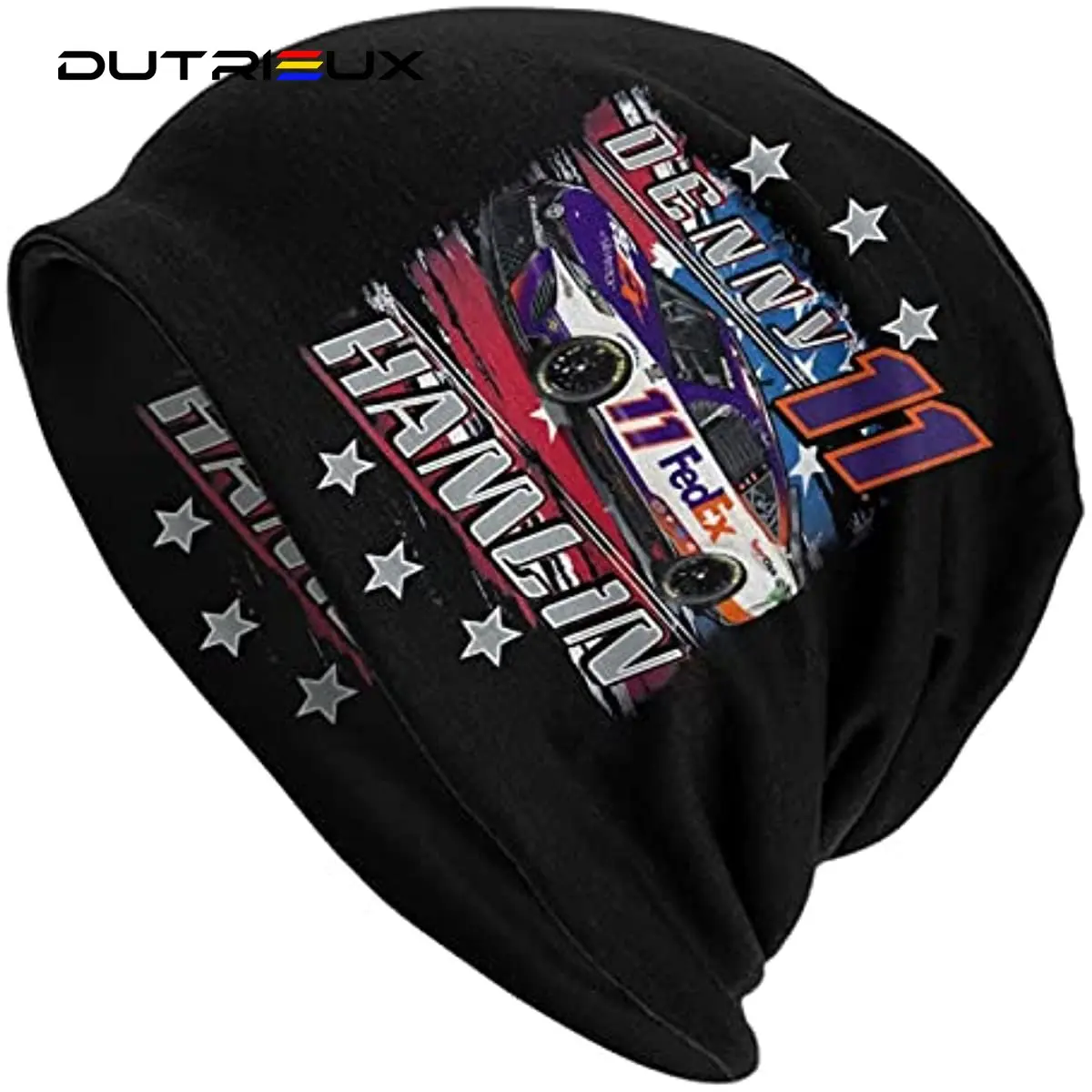 

Dowrap Denny Hamlin 11 Men's Printed Knit Hat Cap Beanie Hat Daily Skull Cap Beanie Caps