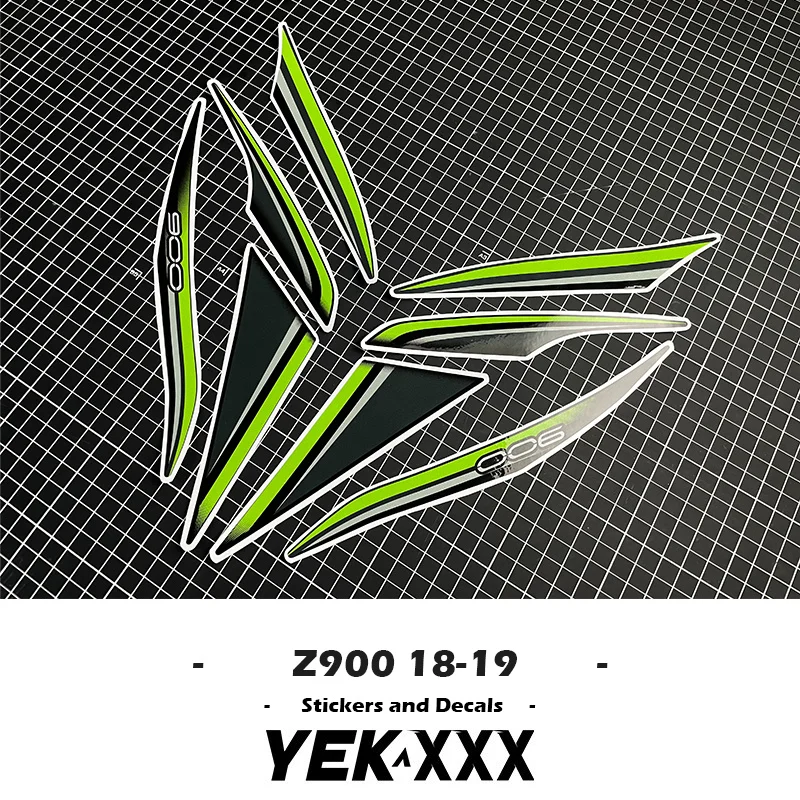 Фото Для Kawasaki Z900 2018-2019 новый металлический цвет OEM реплика наклейки на обтекатель мотоцикла 18-19 полные наклейки на автомобиль №1
