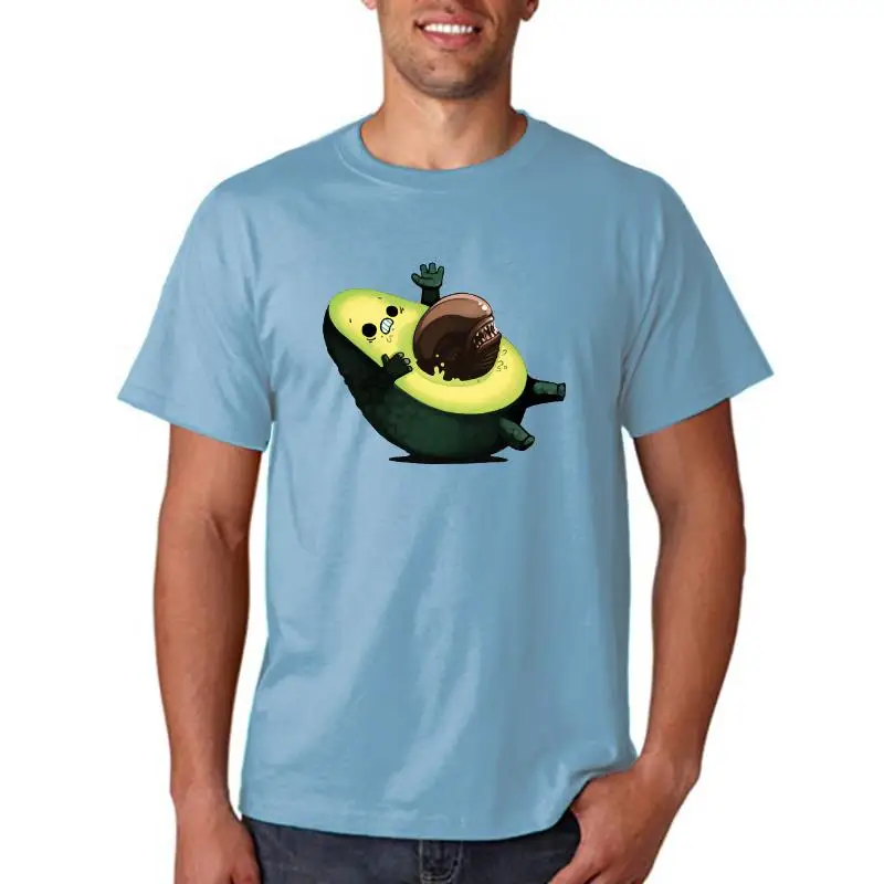 

Футболка женская хлопковая с круглым вырезом, свободная дышащая рубашка с принтом авокатора, большие размеры S XXXL, на лето