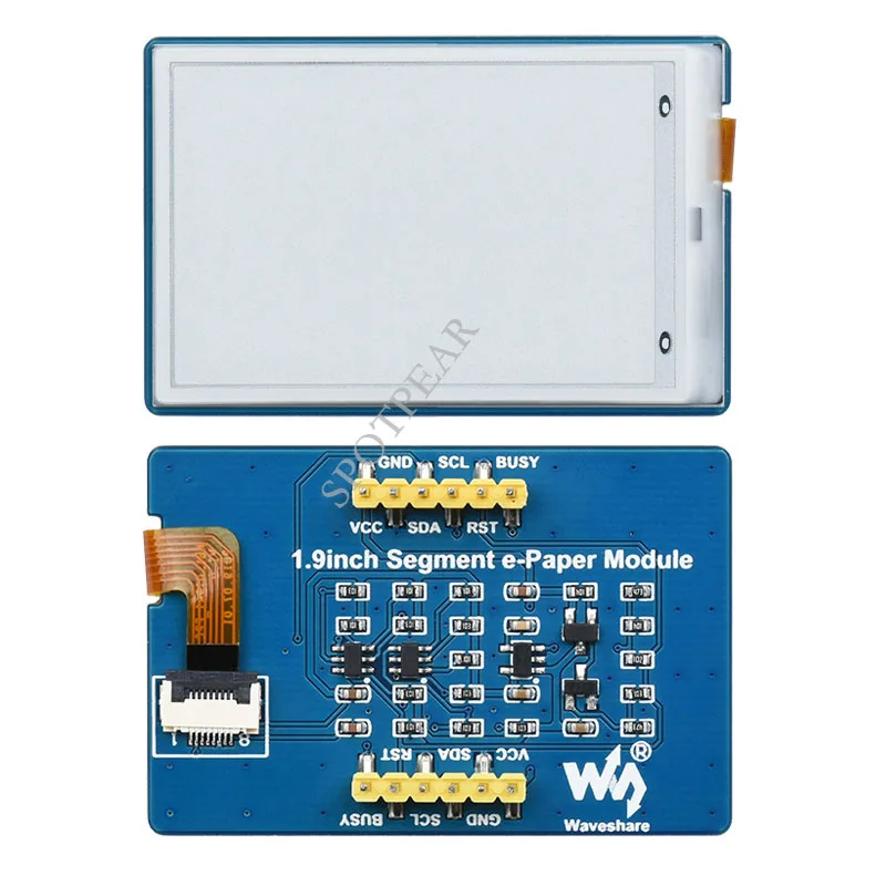 1.9-дюймовый сегментный модуль отображения e-Ink для Arduino / STM32 Raspberry Pi/электронный