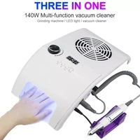 multifunctional 3in1 silent 35000rpm manicure machine powerful vacuum cleaner 48w uv led nail lamp quickly dry all nail polish