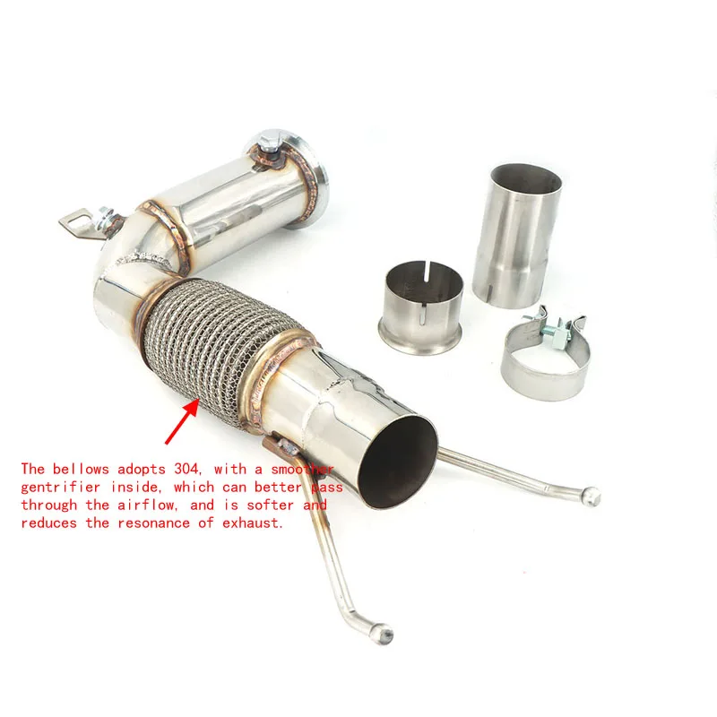 

Выпускная труба 3,5 дюйма, выпускная труба без катка для MK3 F56 Min i Co oper S JCW 2,0 T 2014-2018