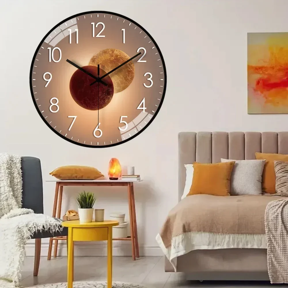 8-дюймовые современные простые настенные часы немые нетикающие оригинального