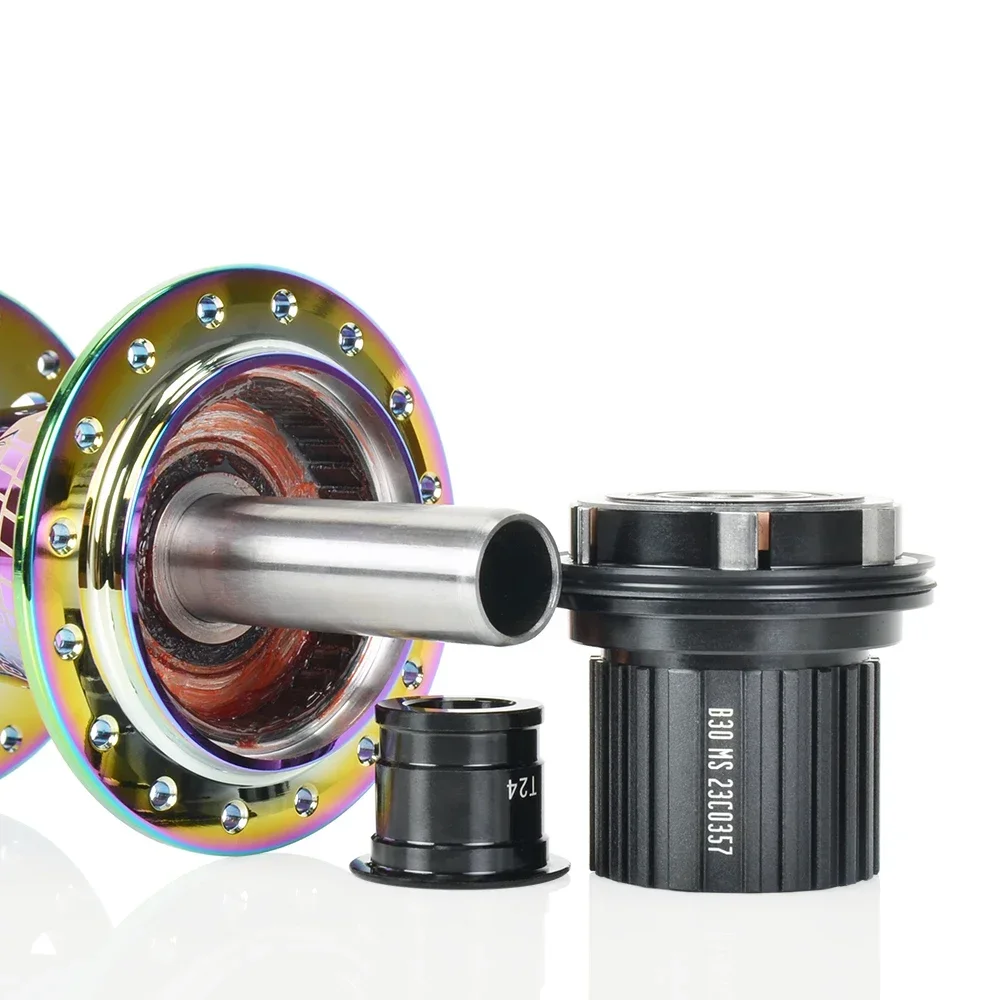 Koozer XM490pro Boost CR-Mo Стальная ось задняя 5x141 QR 12x148 мм THRU TA MTB Велосипедные ступицы 28 32