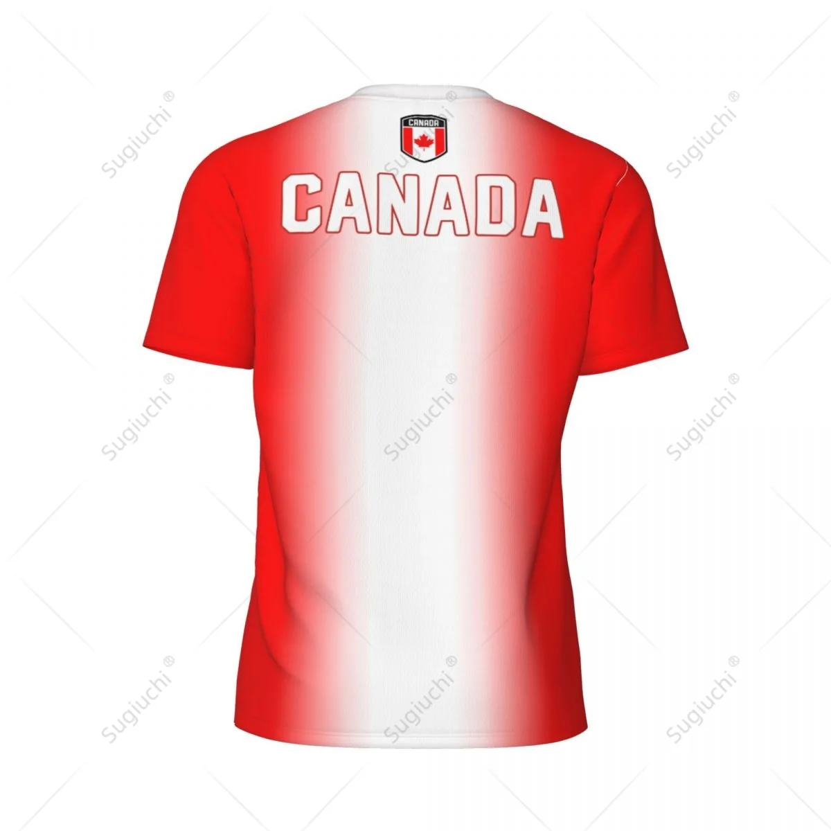 Спортивная сетчатая футболка с флагом Канады для бега велосипеда футбола