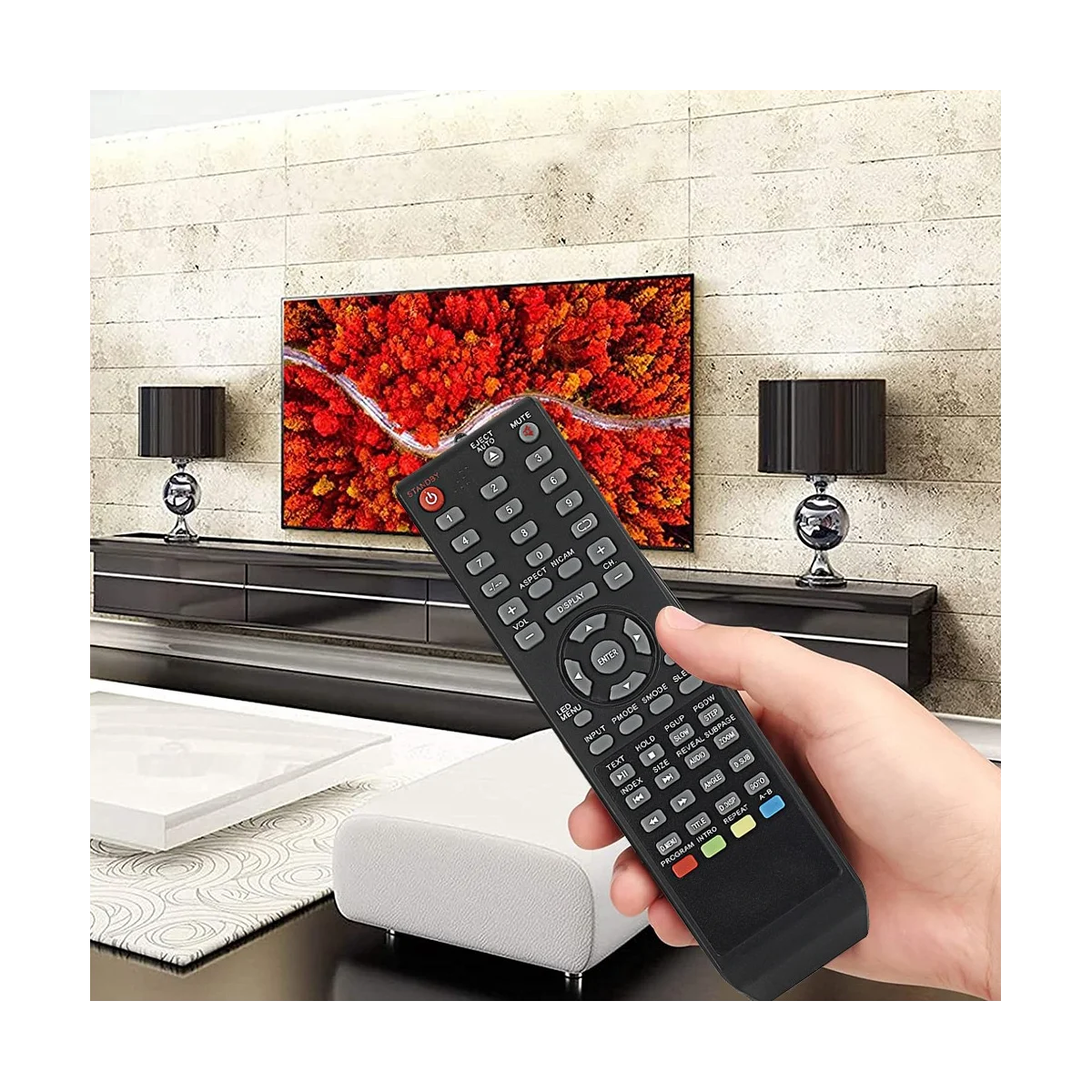 Сменный пульт дистанционного управления подходит для ТВ ABANS EN-83801 английская