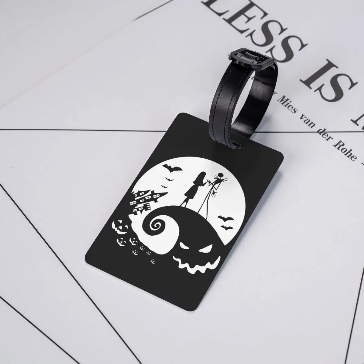 Кошмар перед Рождеством багажные бирки для чемоданов Хэллоуин фильм Джек Skullington