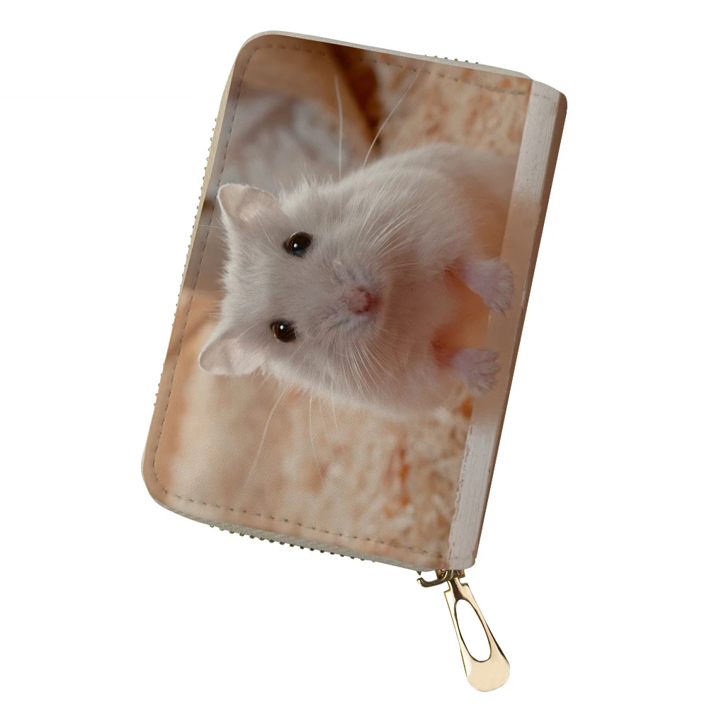 ADVOCATOR Animal Pattern Women's Card Bag Anti-theft Zipper ID Credit Card Holder Waterproof Customized Coin Purse Free Shipping
