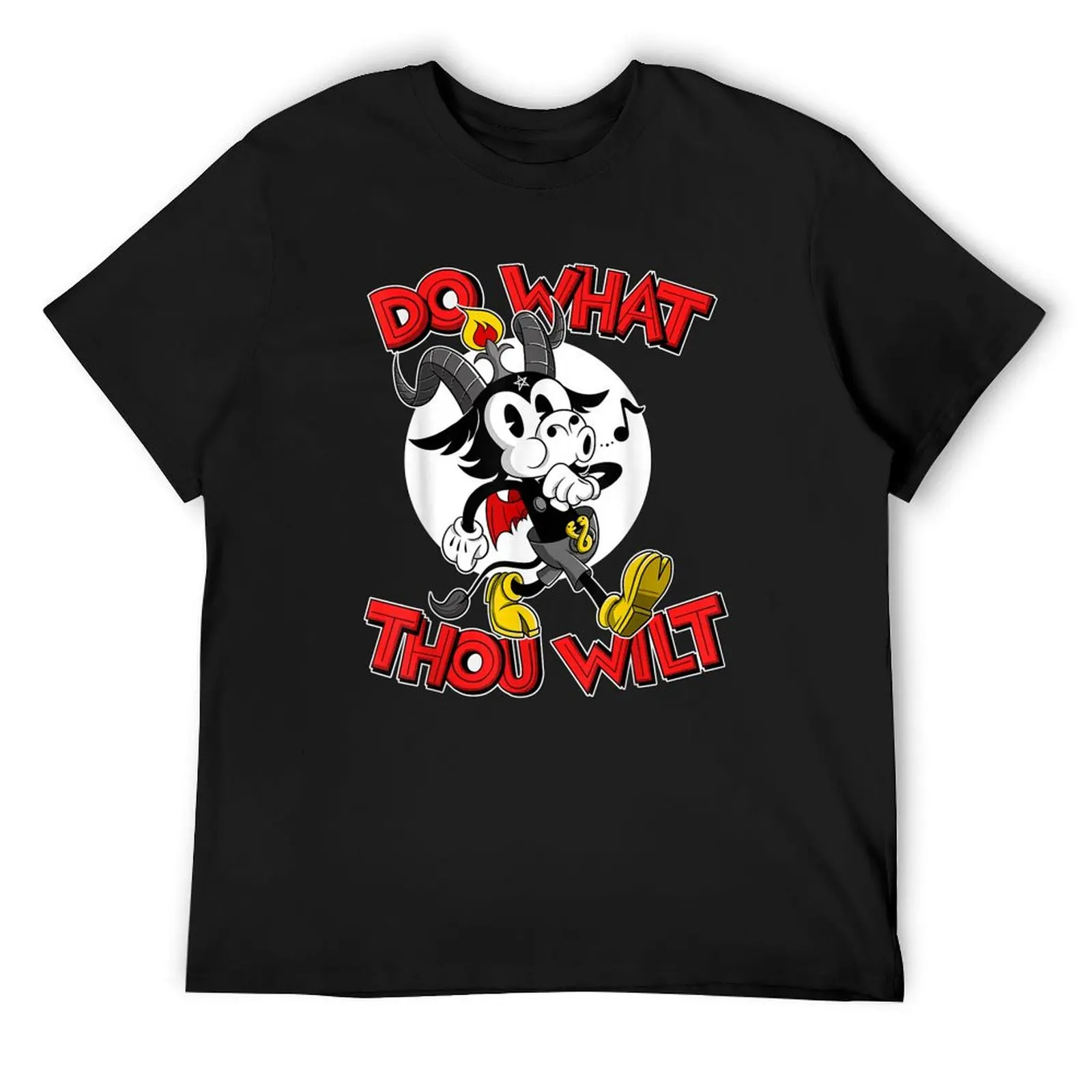 Футболка Do What Thou Wilt Baphomet 30s с героями мультфильмов Окультный эзотериказм милые