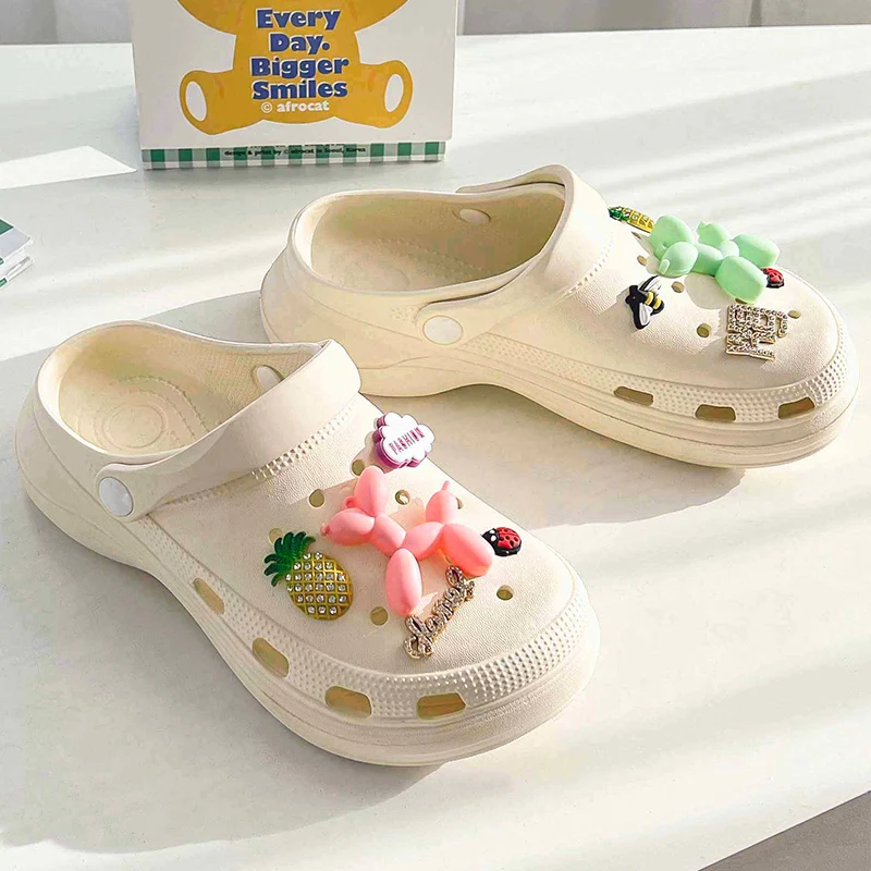 Босоножки ASIFN женские на толстой подошве ажурные сандалии с подвеской тапочки