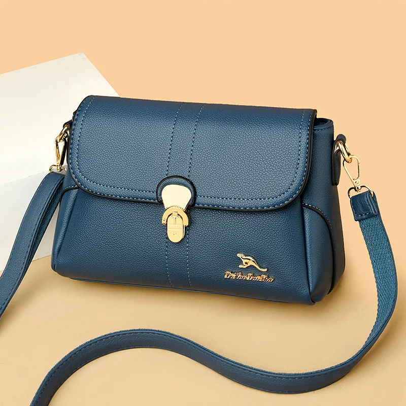 

high quality luxury brand Women 2023 New Simple Casual Small Square Solid Color Middle aged Mother Women's One shoulder Crossbod