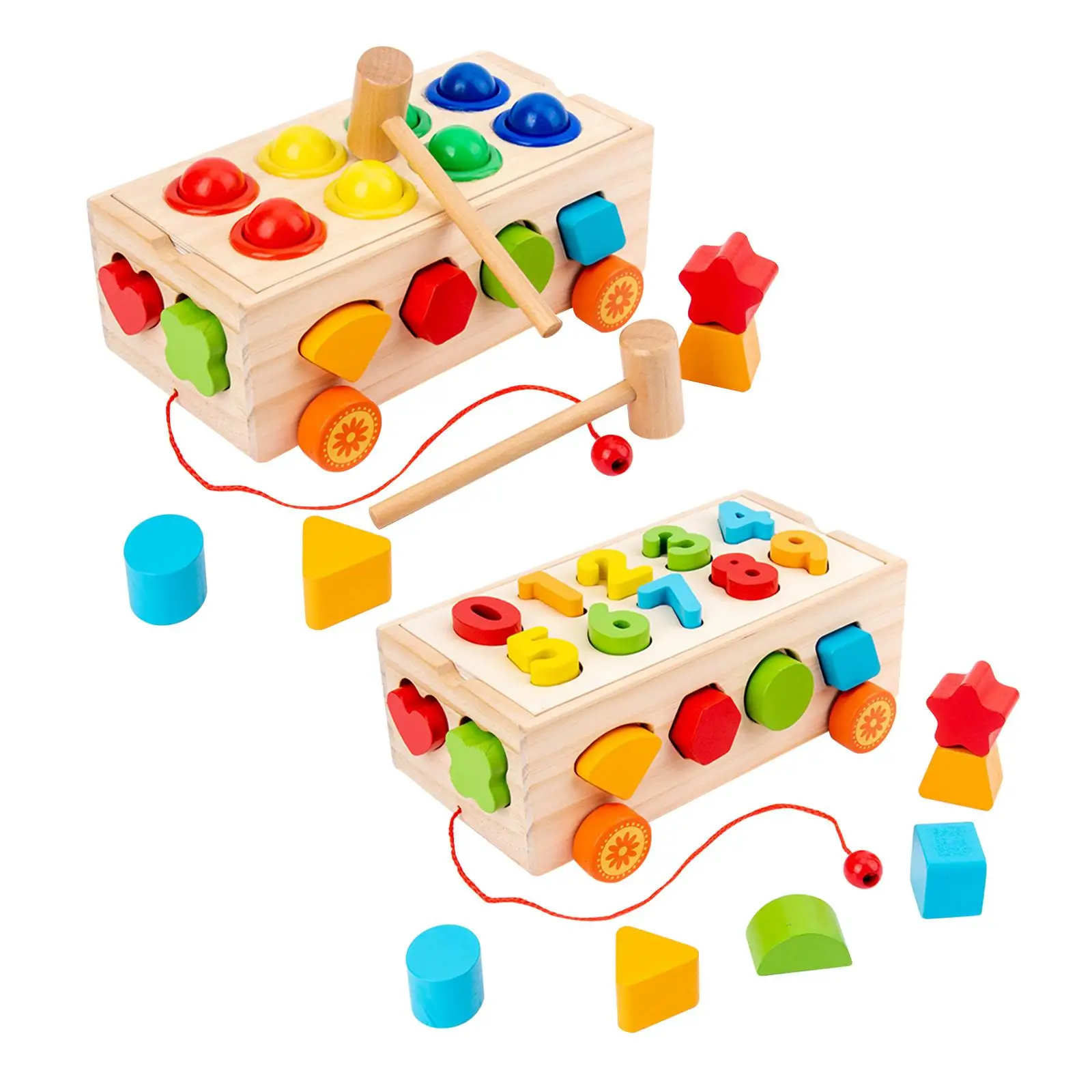 

Montessori Wooden Block Toys Early Educational Toys Toddlers Matching Toys for Boys Girls Kids Children Toddlers Birthday Gifts