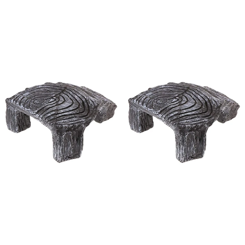 

2X Reptile Platform Turtle Basking Aquarium Decoration Aquatic Staircase Amphibian