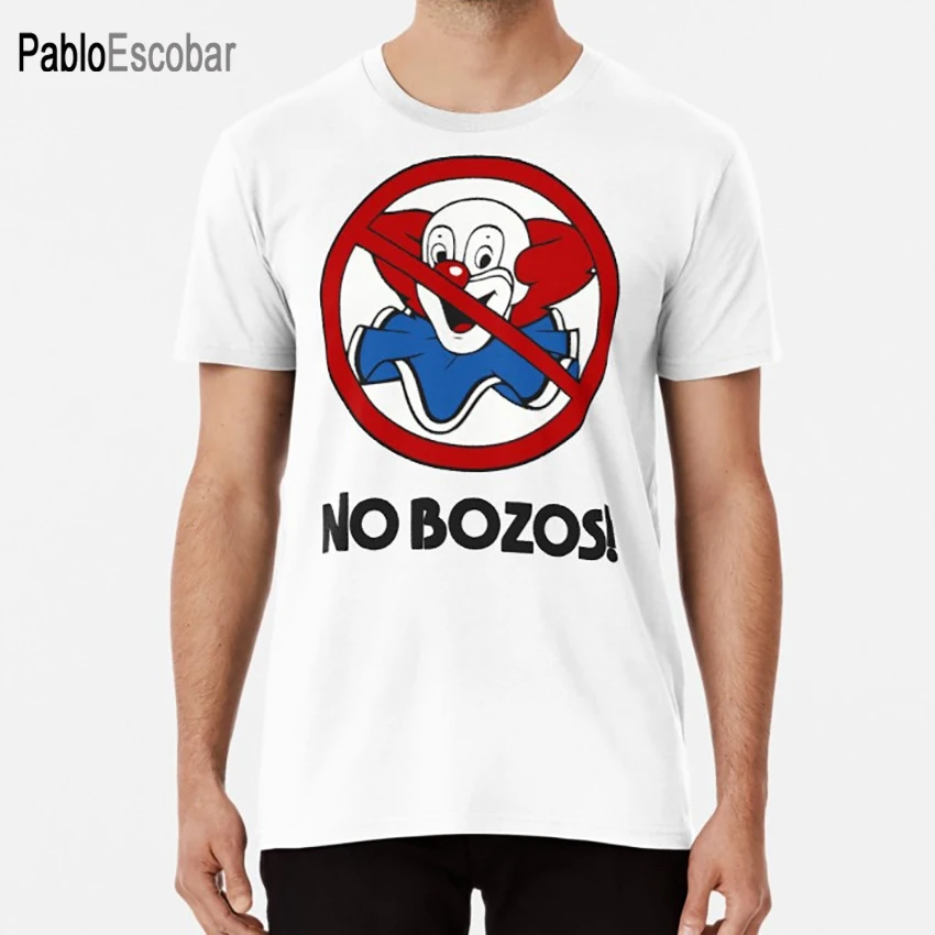 Футболка с изображением клоуна без глупостей