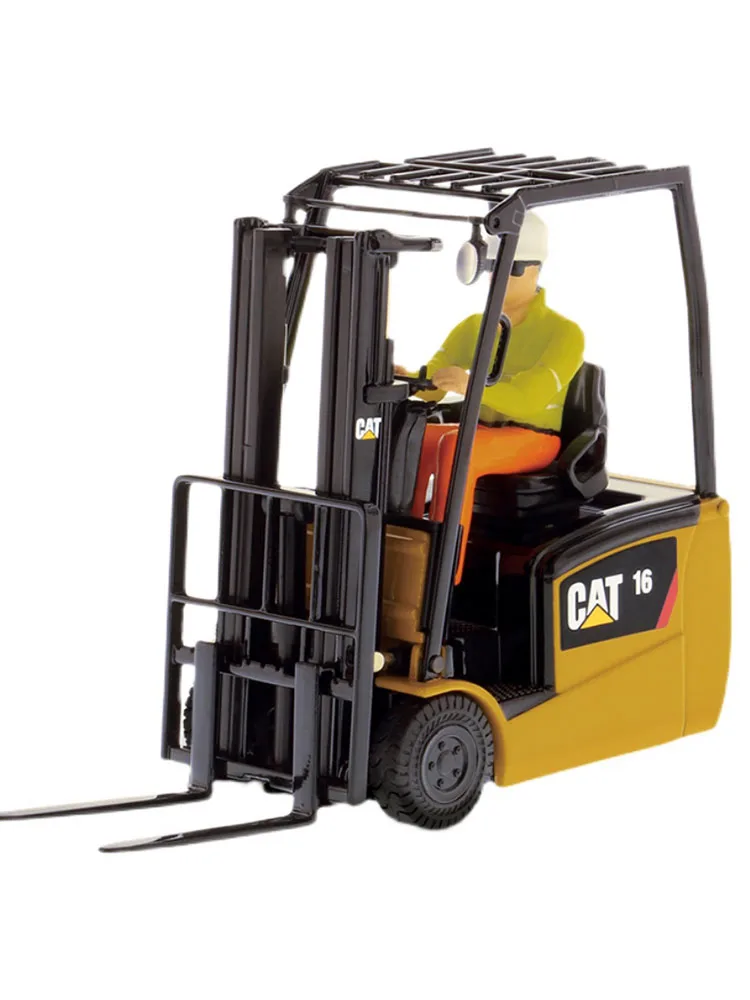 

DM 85504 CAT Diecast 1:25 Scale E16C PNT Three Wheel Alloy Engineering Vehicle Forklift Model Collection Souvenir Display