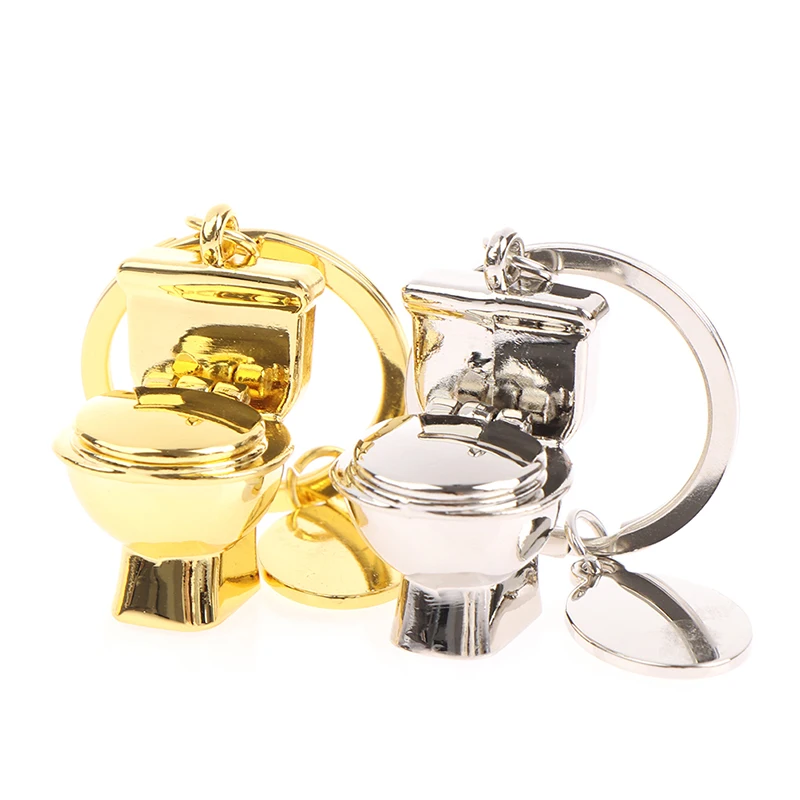 

Creative Toilet Keychain Simulation Mini Keyring 3D Pendant Fashion Gift