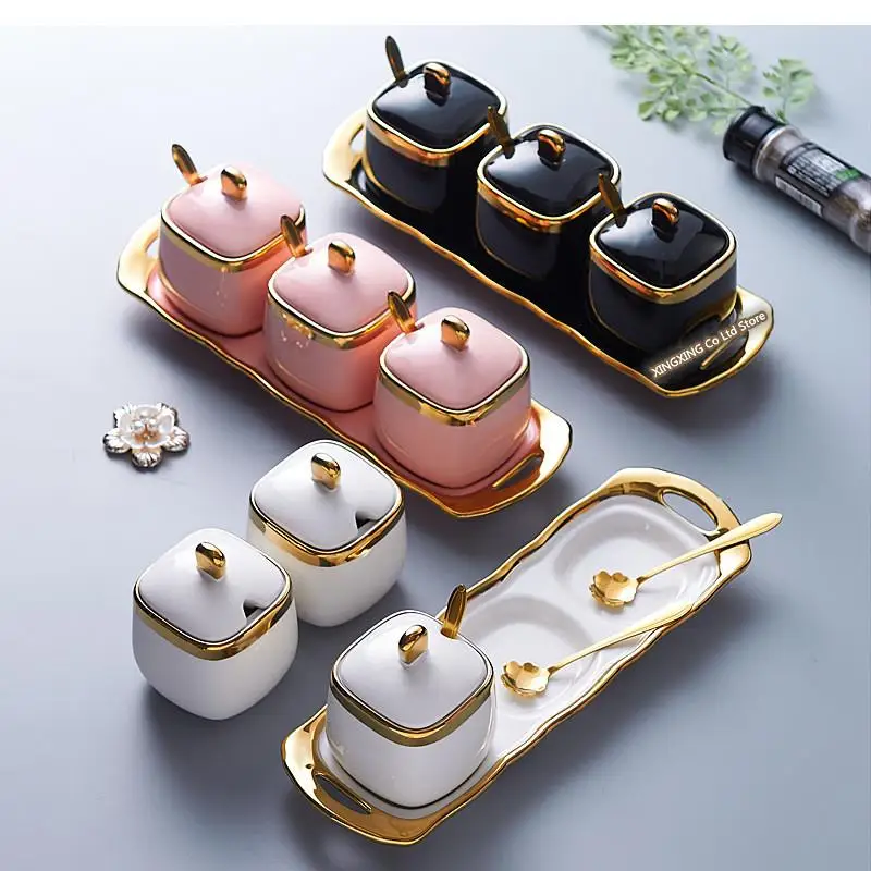 Домашняя кухня инструменты для приправ керамическая банка зеленый Пномпень соль