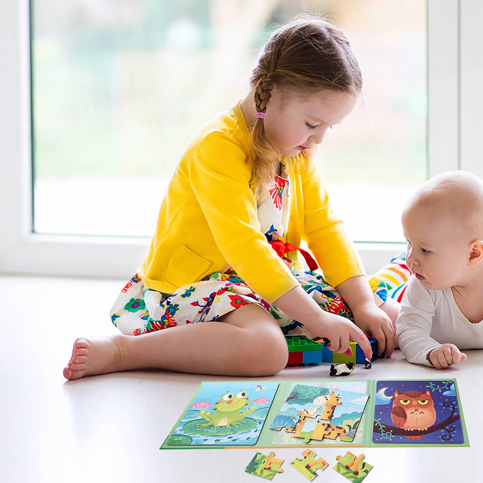 

Cartoon Puzzle Toys Interactive Kids Early Educational Baby Paper Montessori Learning Toddler Puzzles