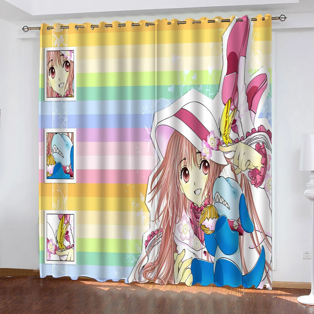 Занавески Cerejeira Japonesa из мультфильма аниме пылезащитные для балкона занавески