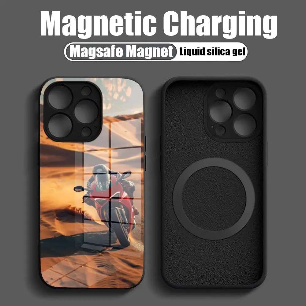 Чехол для телефона D-DuCatis новинка 2024 закаленное стекло IPhone 16 15 Promax 14 13 Pro 12 11 plus