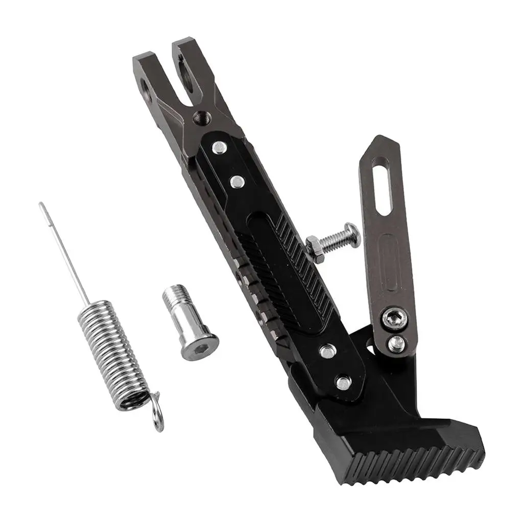 

Подставка для мотоцикла, регулируемый держатель штатива, универсальная алюминиевая Модифицированная боковая подставка для мотора, скутер...