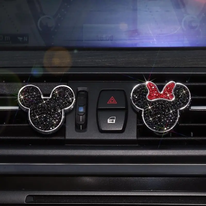 

Мультяшная Алмазная кукла Микки Маус освежитель воздуха для автомобиля модное украшение для автомобиля кондиционер ароматерапия на вентиляционное отверстие