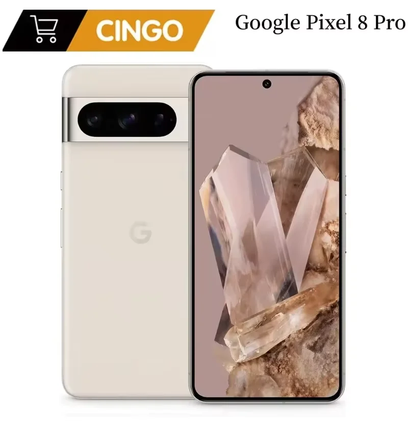 Фото Google Pixel 8 Pro 128G ROM 5G 8pro разблокировка мобильного телефона 6,7-дюймовый Google Tensor G3 12 ГБ ОЗУ 50 МП и двойной 48 МП тройной №1