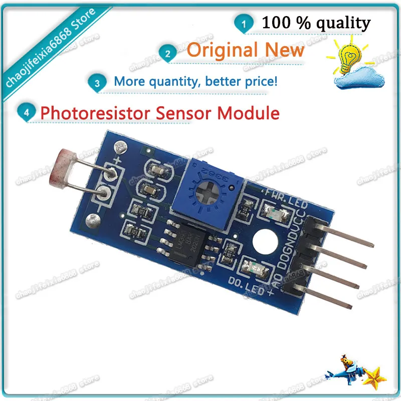 1 шт./лот! 4-контактный фоторезистор сенсорный модуль обнаружение светильник