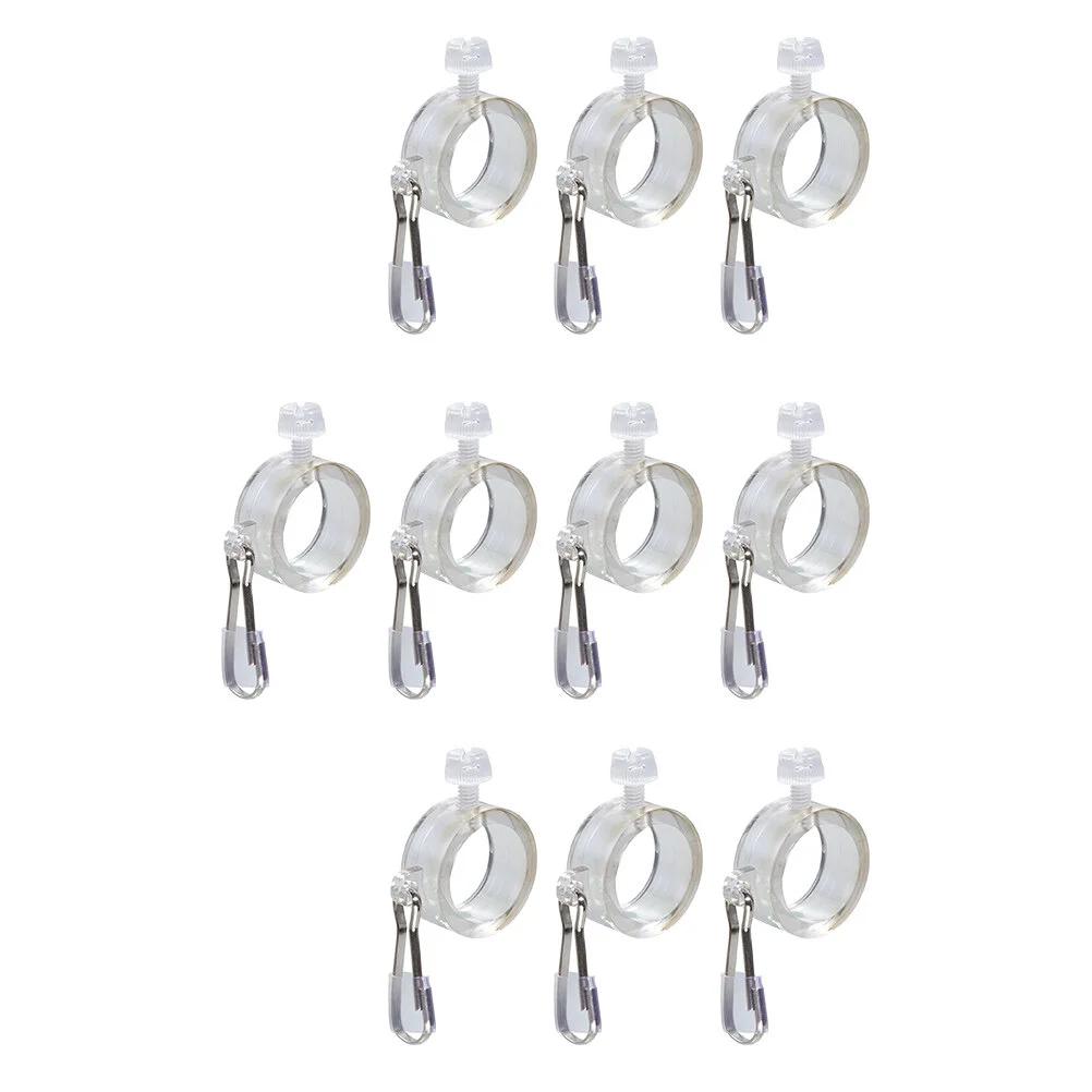 

8 Pcs Retaining Ring Flag Fixing Rings Mounting Pole Clip Flagpole Clamps Plastic