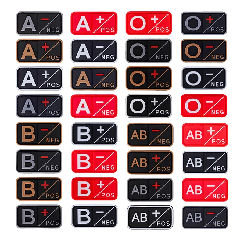 Пластыри из ПВХ с крючком и петлей для кровяного типа