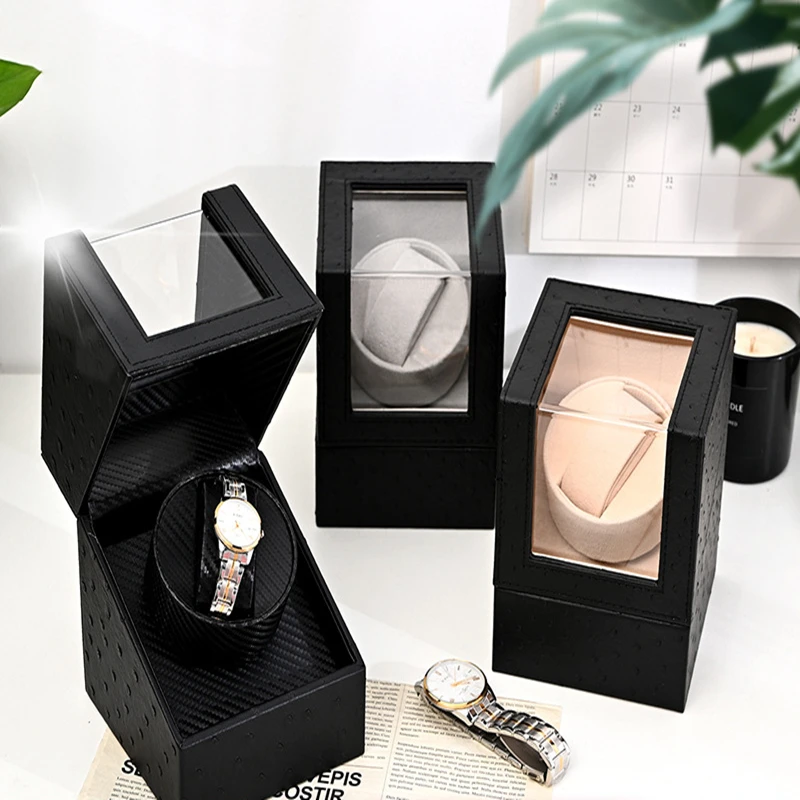 Watch Winder For Automatic Watches Motor Shaker Rotating Watch Winders Holder Automatic Mechanical Watch Winding Box Collect Box eu us uk au plug motor shaker watch winder holder display automatic mechanical watch winding box automatic watches box