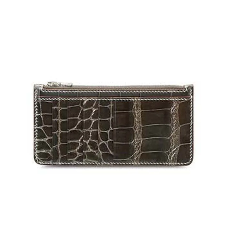 

KEXIMA gete new Pure manual crocodile Card package male More screens long Card holder men wallet leisure men cluth bag