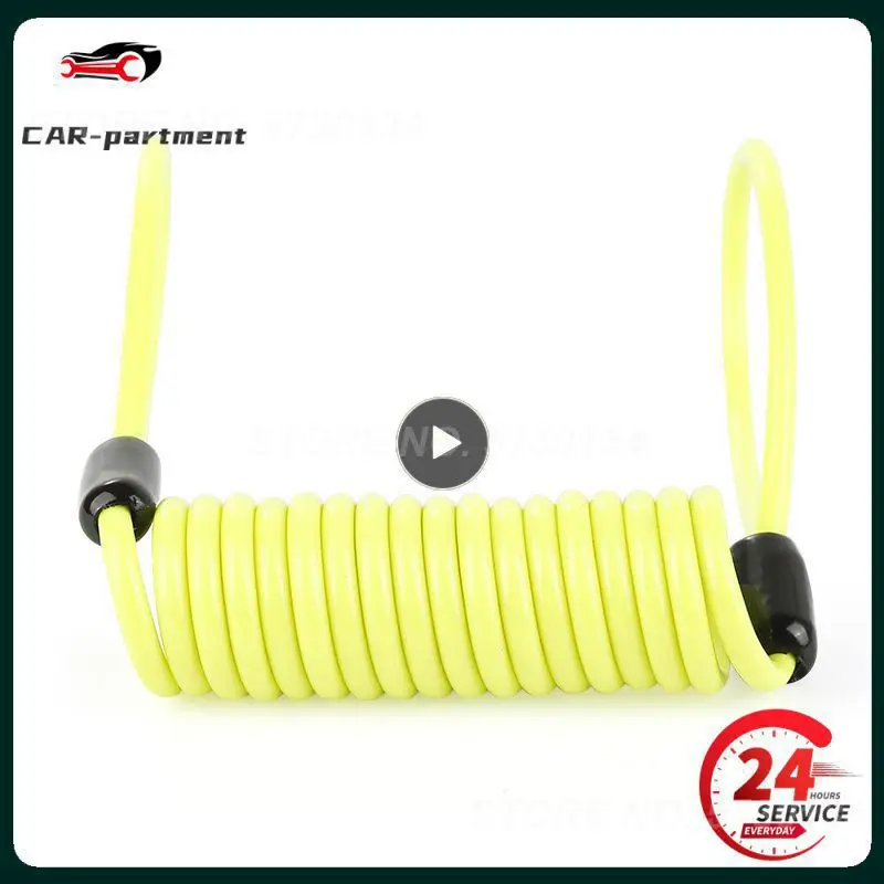 

1 ~ 4 шт. пружинный кабель безопасности 150 см Противоугонная сигнализация дисковый замок защитный кабель катушка автомобильные аксессуары велосипедный пружинный веревочный мешок