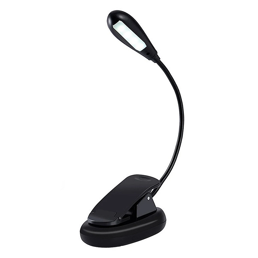 

LED Clip Reading Lamp withB Rechargeable Double Light reading bedside Colors Eye Care Brightness Book clamp light