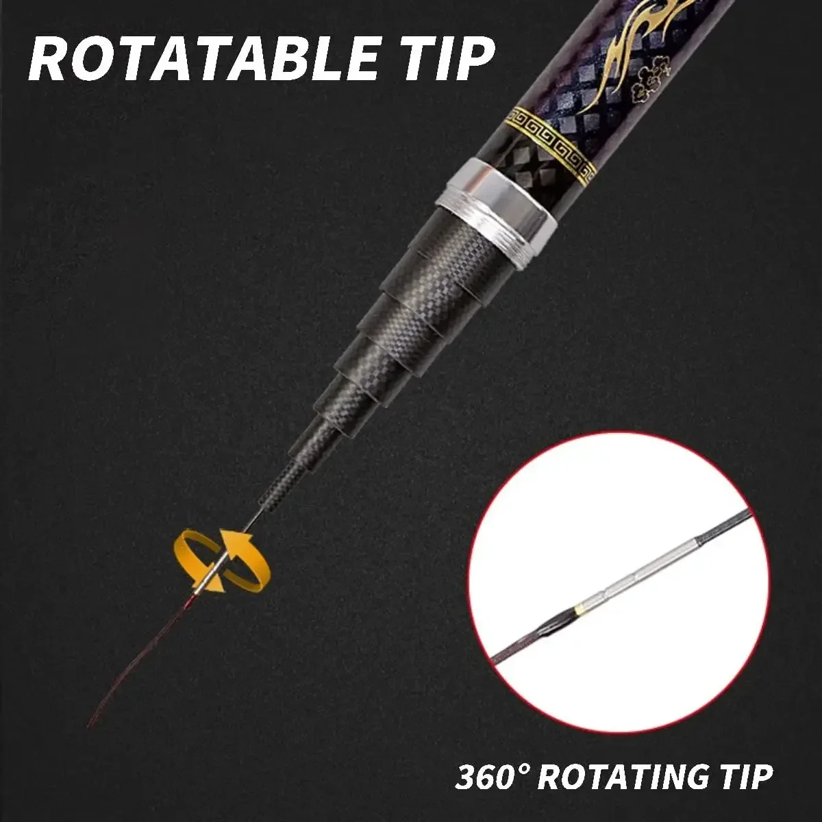 8 м/10 м/12 м/14 м/15 м/16 м супер легкая длинная жесткая 19 часов ручная удочка из