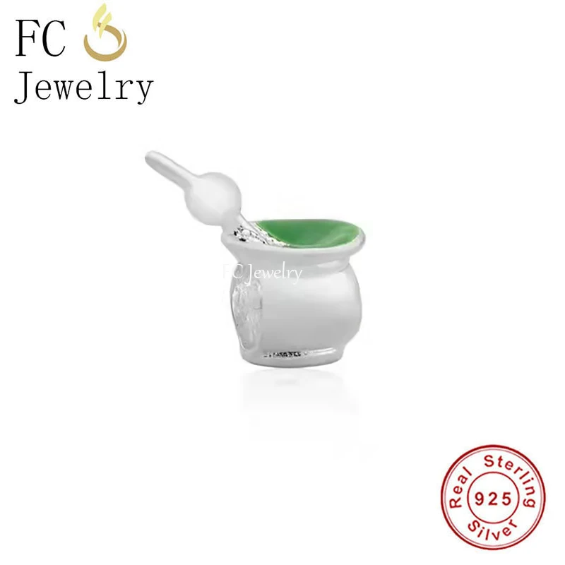 

FC ювелирные изделия подходят оригинальный браслет Подвеска реальное искусственное серебро аргентинский мате Бисер для изготовления жены ...