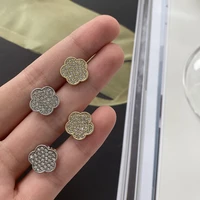 6pcs luxury 2022 spring new rhinestone for needlework metal buttons 12 5mm shirt suit cuff replace clothing sewing accessories