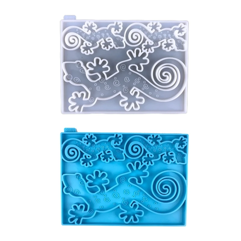 

Настенное украшение Gecko, подвеска, искусственная животная, ящерицы, орнамент, силиконовая литейная форма, инструменты для рукоделия