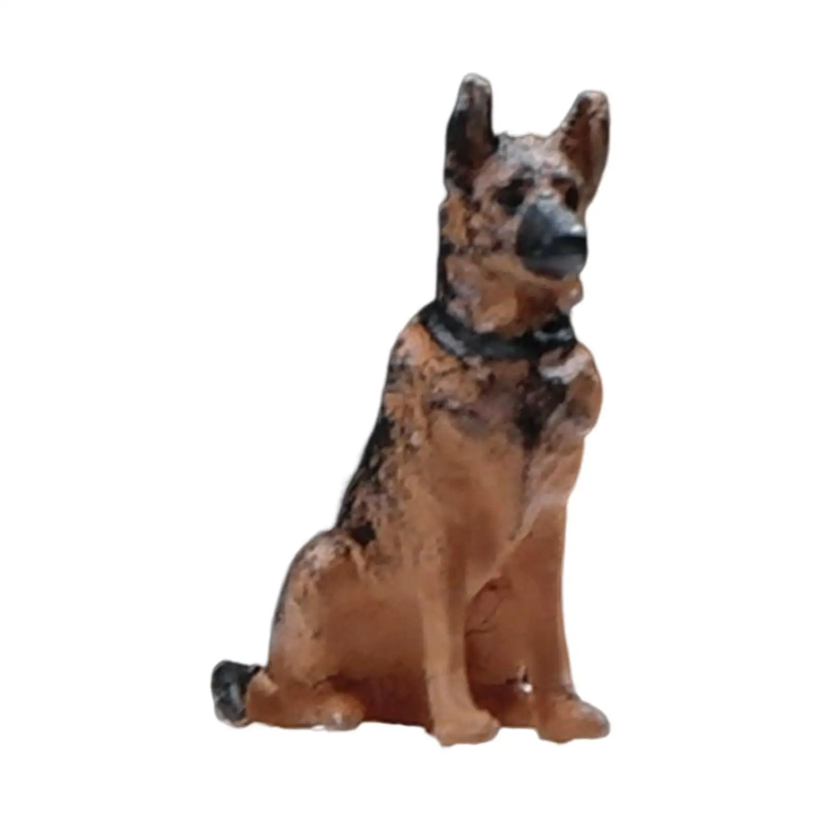 

1/64 фигурки собак, сказочное украшение для сада, S-образные коллекции, ручная роспись, статуэтки, миниатюрные декорации