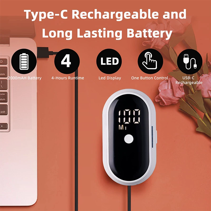 Триммер для одежды с двумя головками и цифровым дисплеем