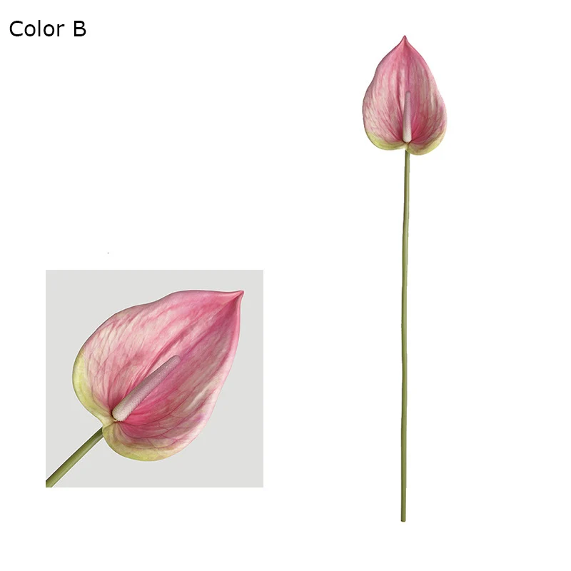 

Искусственные цветы антуриум красный