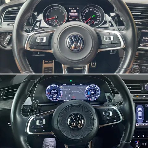 Для VW Golf 7 7,5 GTI MK7 GTI GTD R LINE Volkswagen Polo Scirocco Jetta GLI автомобильный подрулевой переключатель переключения передач, наклейка на рычаг переключения передач