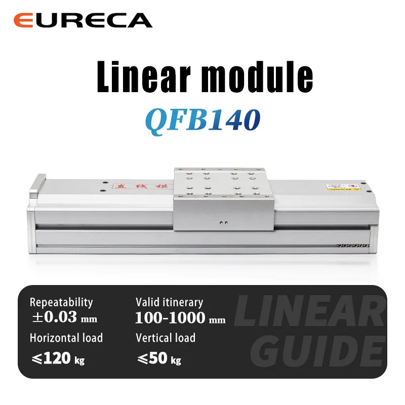 Полностью закрытый шариковый винтовой скользящий Линейный двойной рельсовый