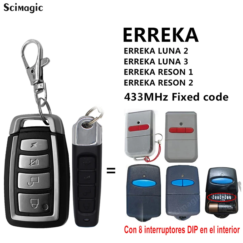 

Новый пульт дистанционного управления erбалансом, фиксированный код, 433 МГц, передатчик, клон резонанса 1, резонансный 2, Дубликатор RESON 1, 2, LUNA 2...